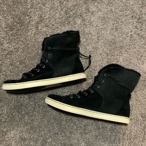 Ugg Sherpa lined high tops.